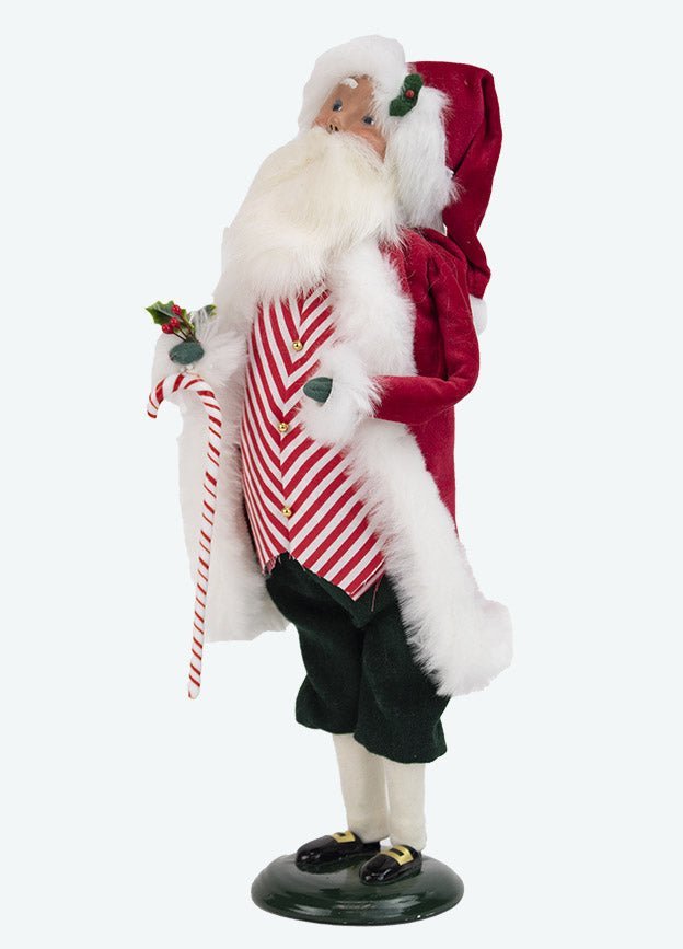 Primitive Colonial Byers Choice Christmas Peppermint Santa 3241 - The Primitive Pineapple Collection