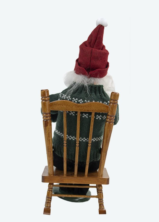 Primitive Colonial Byers Choice Christmas Santa on Rocker 3246 - The Primitive Pineapple Collection