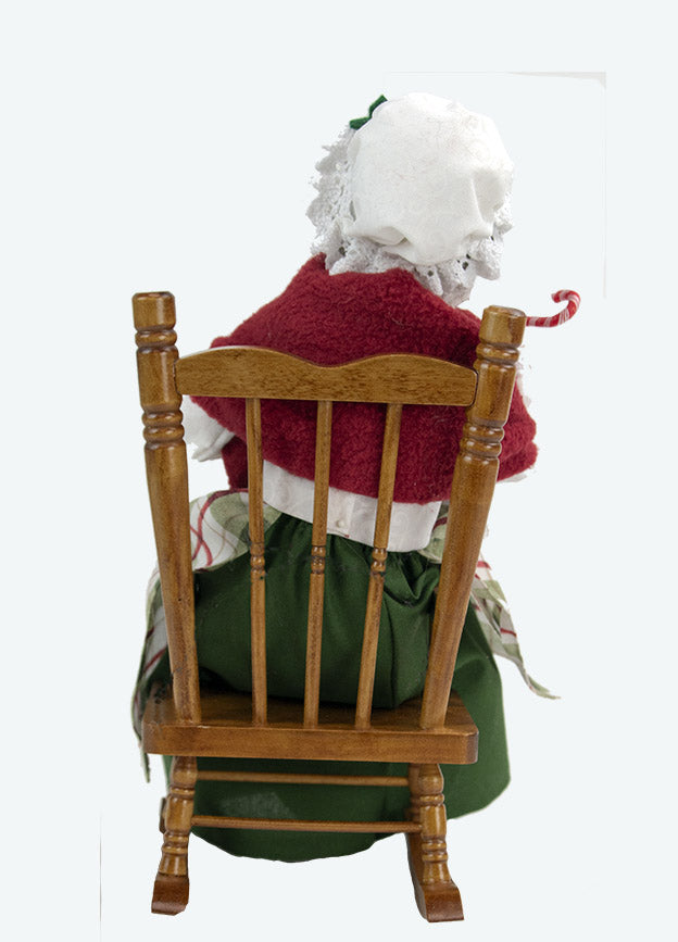 Primitive Colonial Byers Choice Christmas Mrs Claus on Rocker 3246W