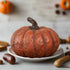 Primitive Ragon House Halloween Fall 12" x 9" Life Size Orange Pumpkin - The Primitive Pineapple Collection