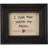 Primitive Colonial Folk Art Framed Sampler"I Love That You&
