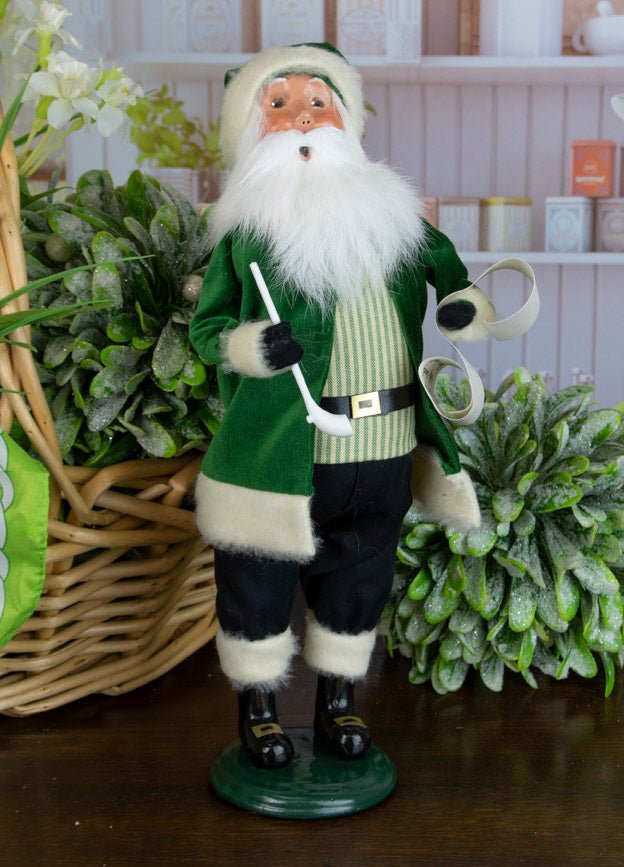 Primitive Colonial Byers Choice St Patricks Day Irish Santa Caroler 3441 New - The Primitive Pineapple Collection