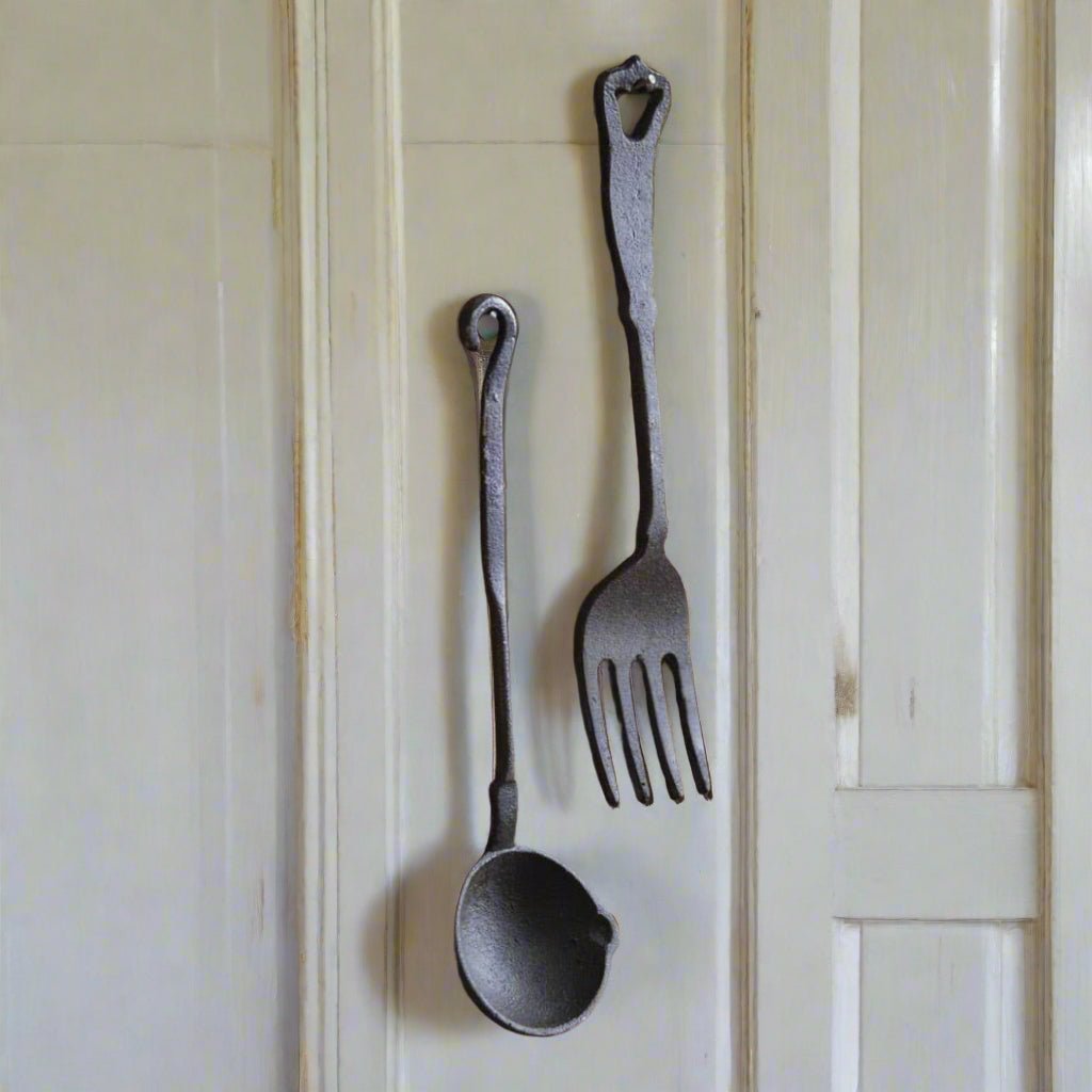 Primitive Colonial 2 pc set Fork/Spoon Utensils - The Primitive Pineapple Collection