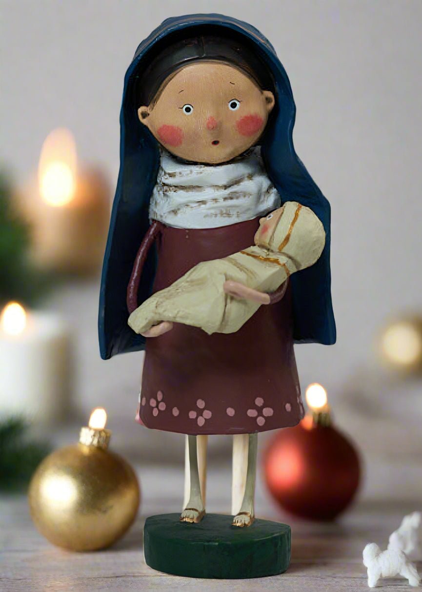 ESC Christmas Mother Mary Lori Mitchell 38228 - The Primitive Pineapple Collection