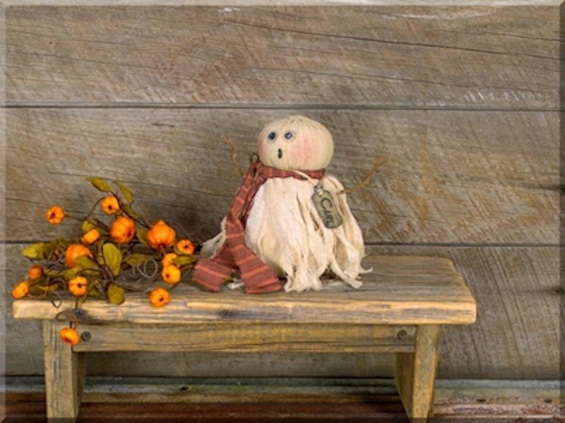 Honey and Me Halloween Carl Salvage Ghost Doll F170303 - The Primitive Pineapple Collection