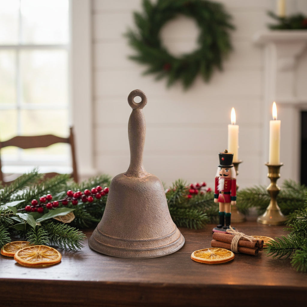 Primitive Christmas Vintage Look Iron Bell - The Primitive Pineapple Collection