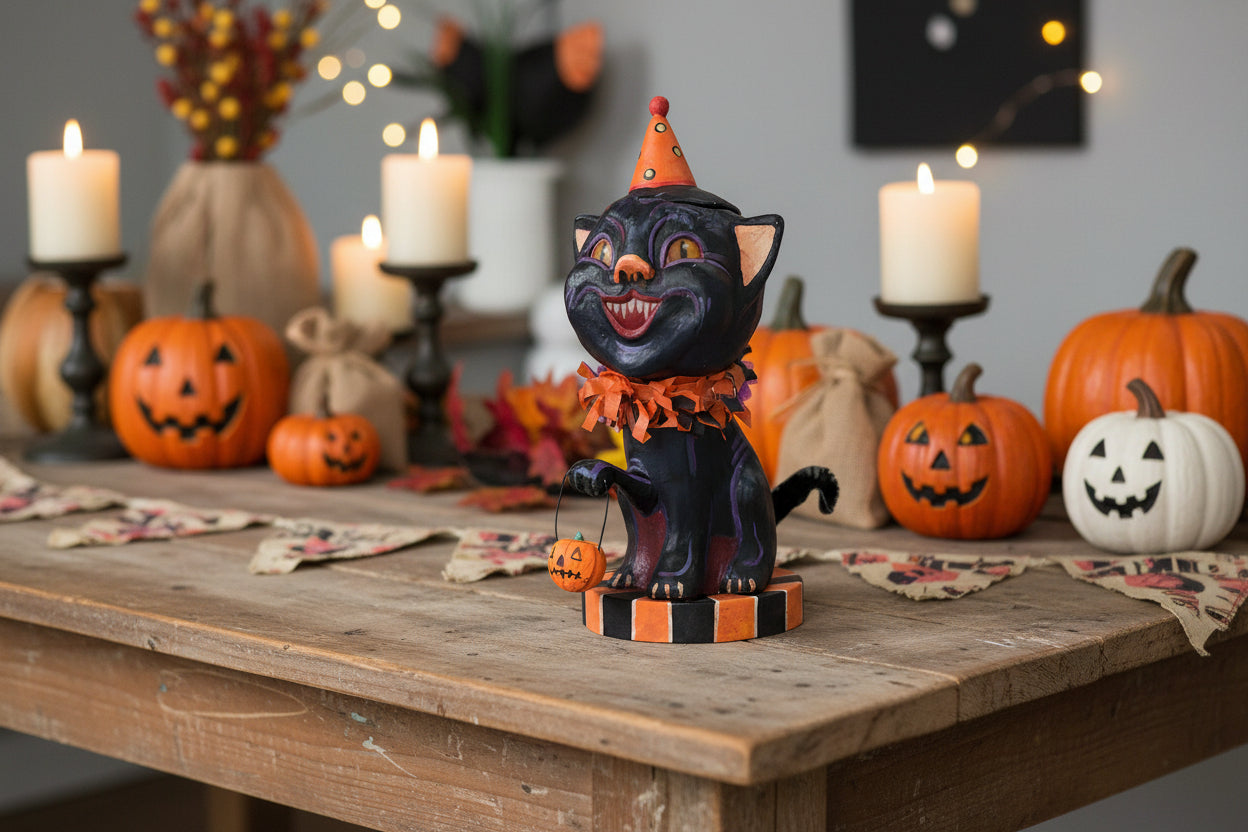 ESC Halloween Tricky Ricky Kitty Jorge De Rojas 43084 - The Primitive Pineapple Collection