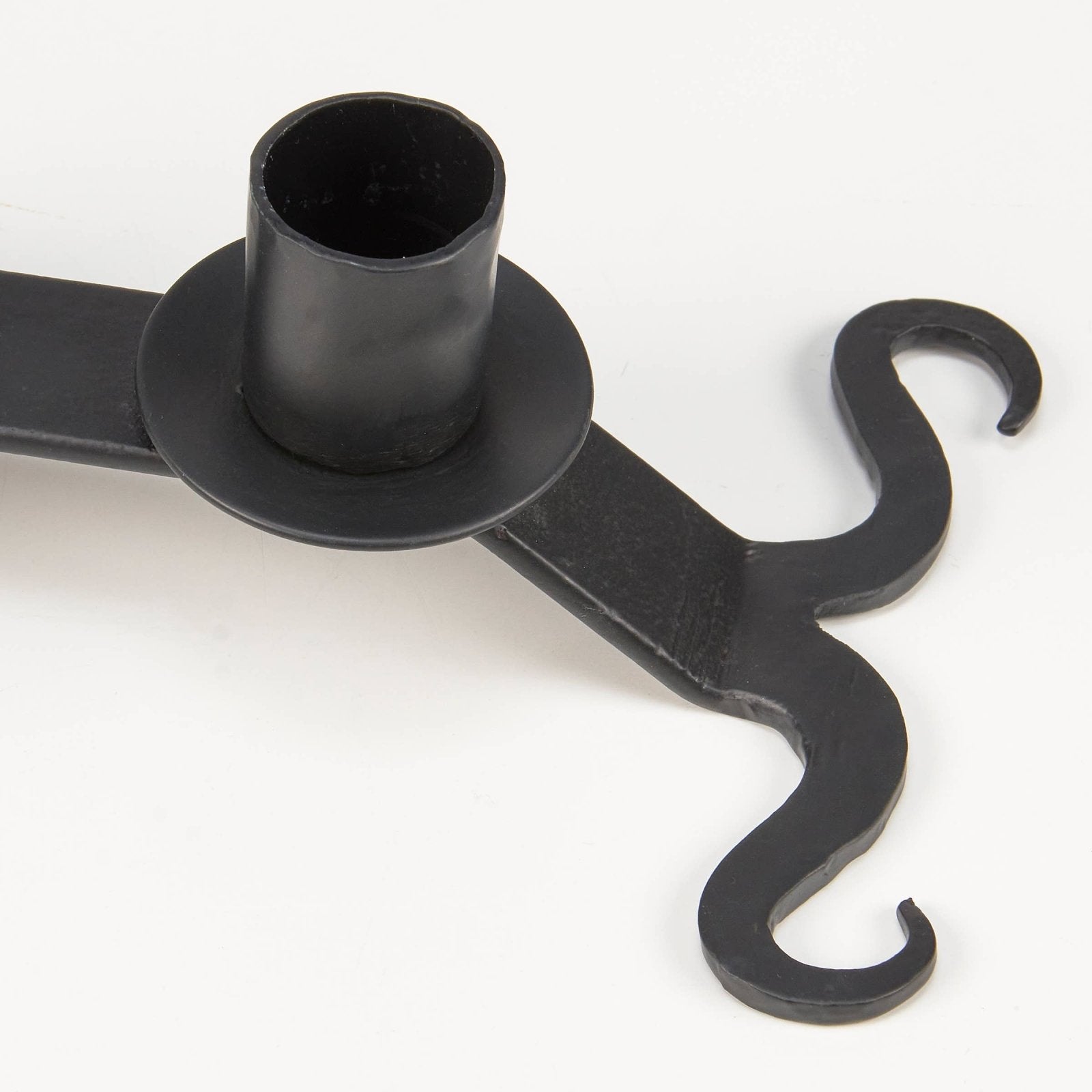 Primitive Black Iron Taper Candle Holder for 5 Candles