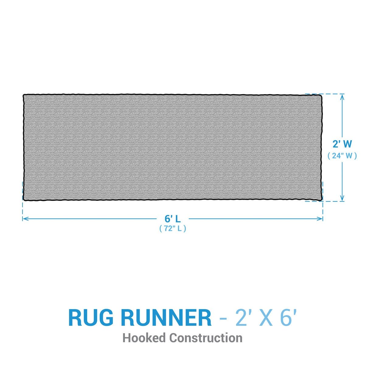 Primitive Farmhouse Bless Our Home Hooked Rug Runner - The Primitive Pineapple Collection