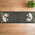 Primitive White Chicken w/ Flowers and Bees Hooked Rug Runner 2&