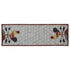 Primitive Rooster on Weathervane Hooked Rug Runner 2&