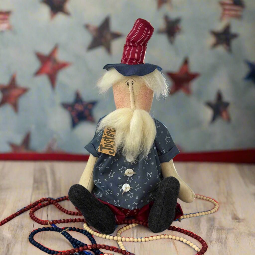 Honey and Me Americana Justice the Uncle Sam 15.5" - The Primitive Pineapple Collection