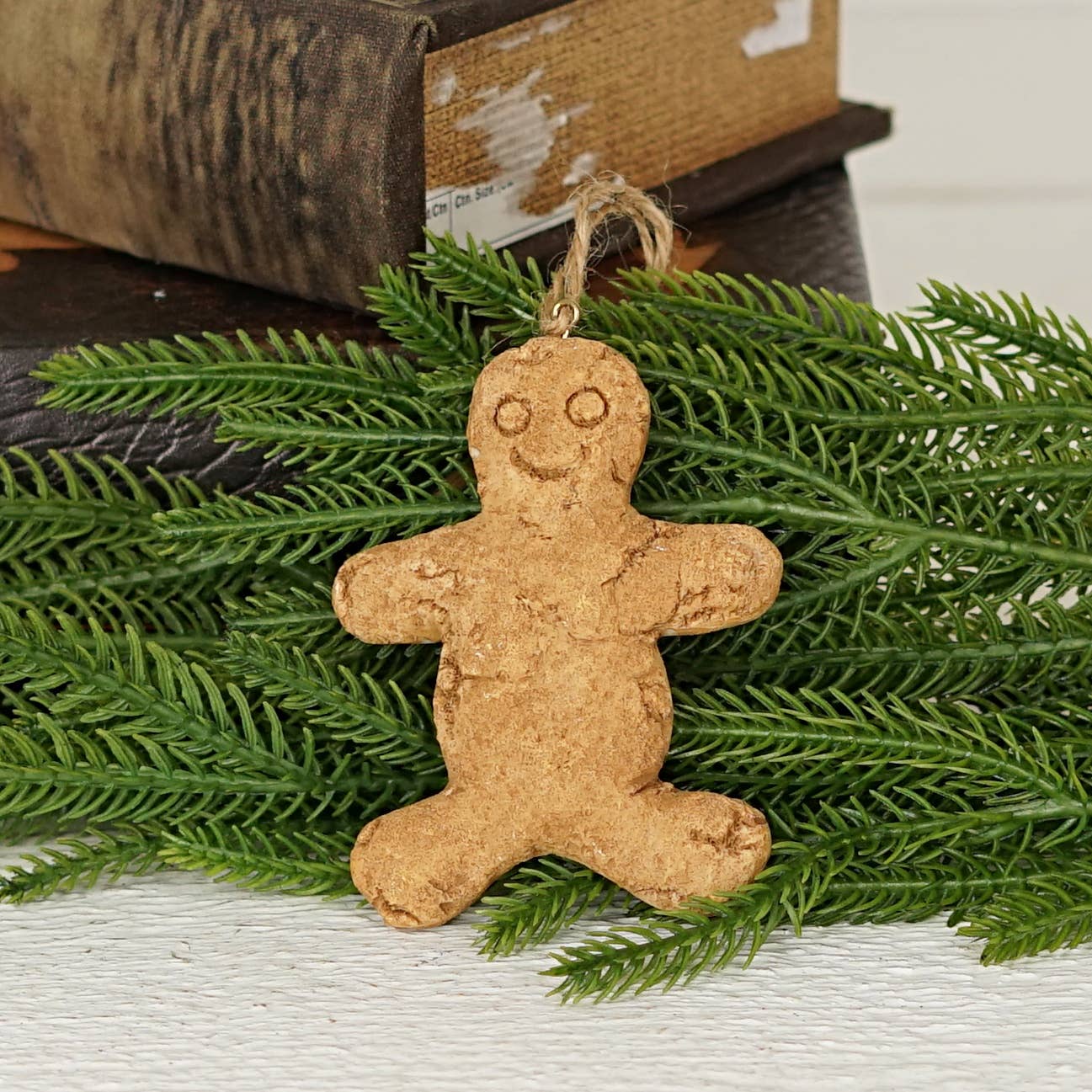Primitive Christmas 3.75" Gingerbread Man Cookie ornament - The Primitive Pineapple Collection