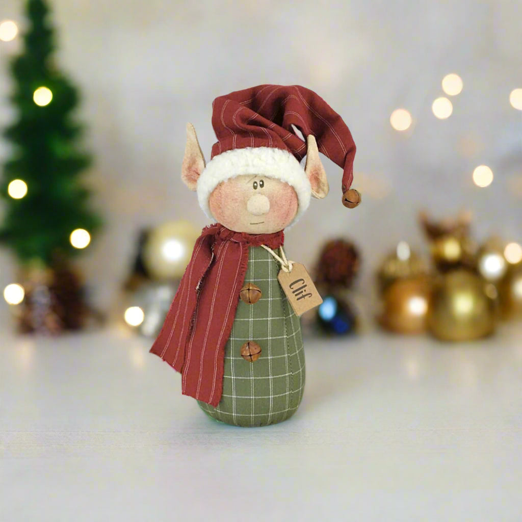 Honey and Me Christmas Clif the Whimsy Elf C20381 - The Primitive Pineapple Collection
