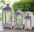 Primitive Farmhouse 3 pc Rustic Weathered Candle Lanterns - The Primitive Pineapple Collection