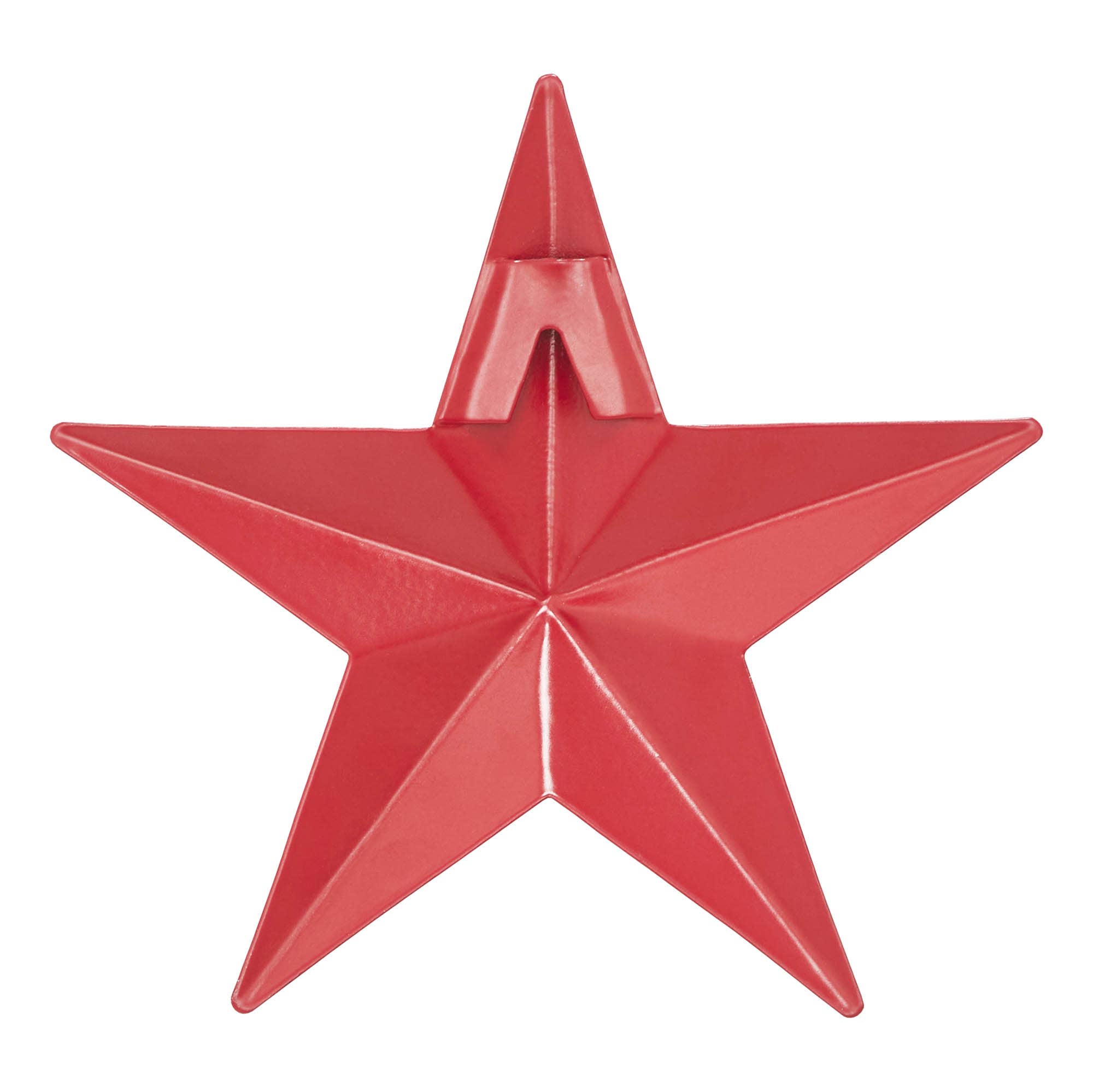 Primitive Barn Red Metal Star - 4"x4" Distressed Farmhouse Wall Decor - The Primitive Pineapple Collection
