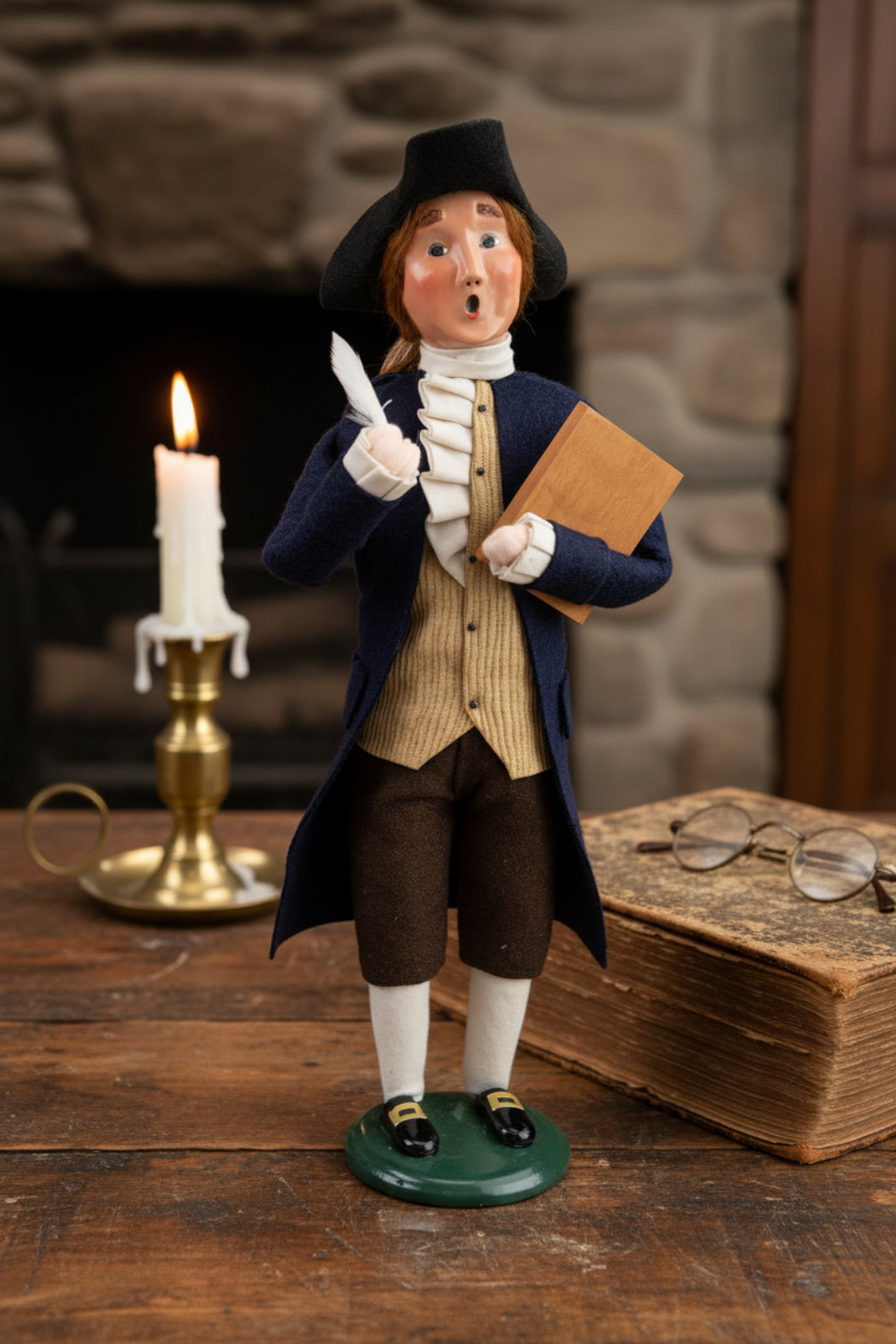 Primitive Collectable Byers Choice Thomas Jefferson 570 New - The Primitive Pineapple Collection