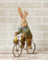 Primitive Farmhouse Spring 15" Easter Bunny on Bike Doll - The Primitive Pineapple Collection
