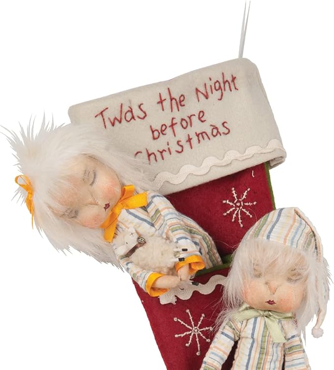 Christmas Joe Spencer Gathered Traditions Dilly & Dally Stocking - The Primitive Pineapple Collection
