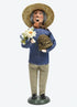 Colonial Byers Choice Gardening Man w/ Pipe 2257 - The Primitive Pineapple Collection