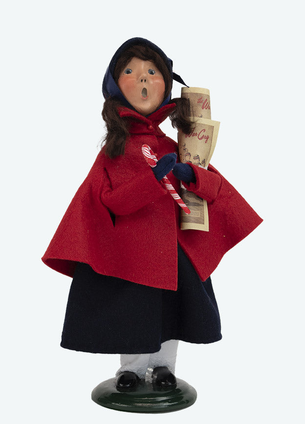 Byers Choice Carolers Colonial Christmas Salvation Girl w/ Candy Cane 4413K