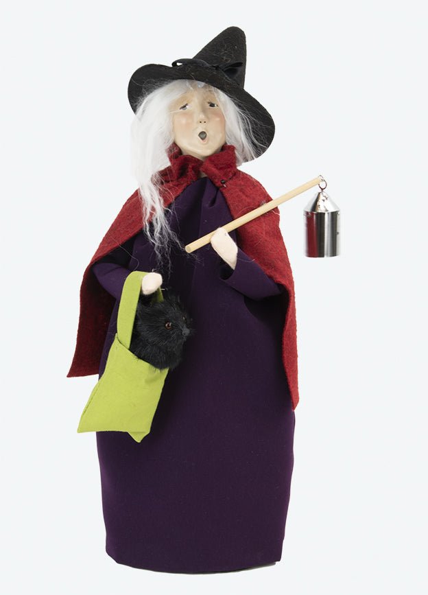 Primitive Colonial Byers Choice Witch w Black Cat 7244 - The Primitive Pineapple Collection