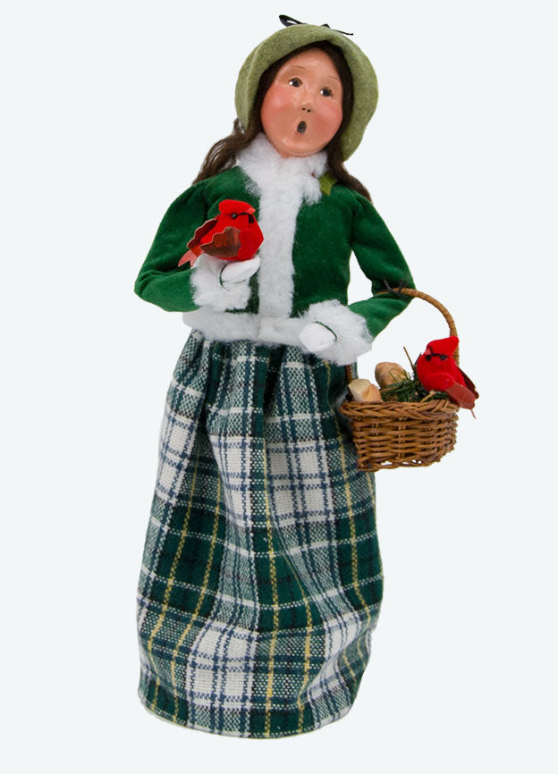 Byers Choice Carolers Christmas Family w/ Cardinals Woman 111W