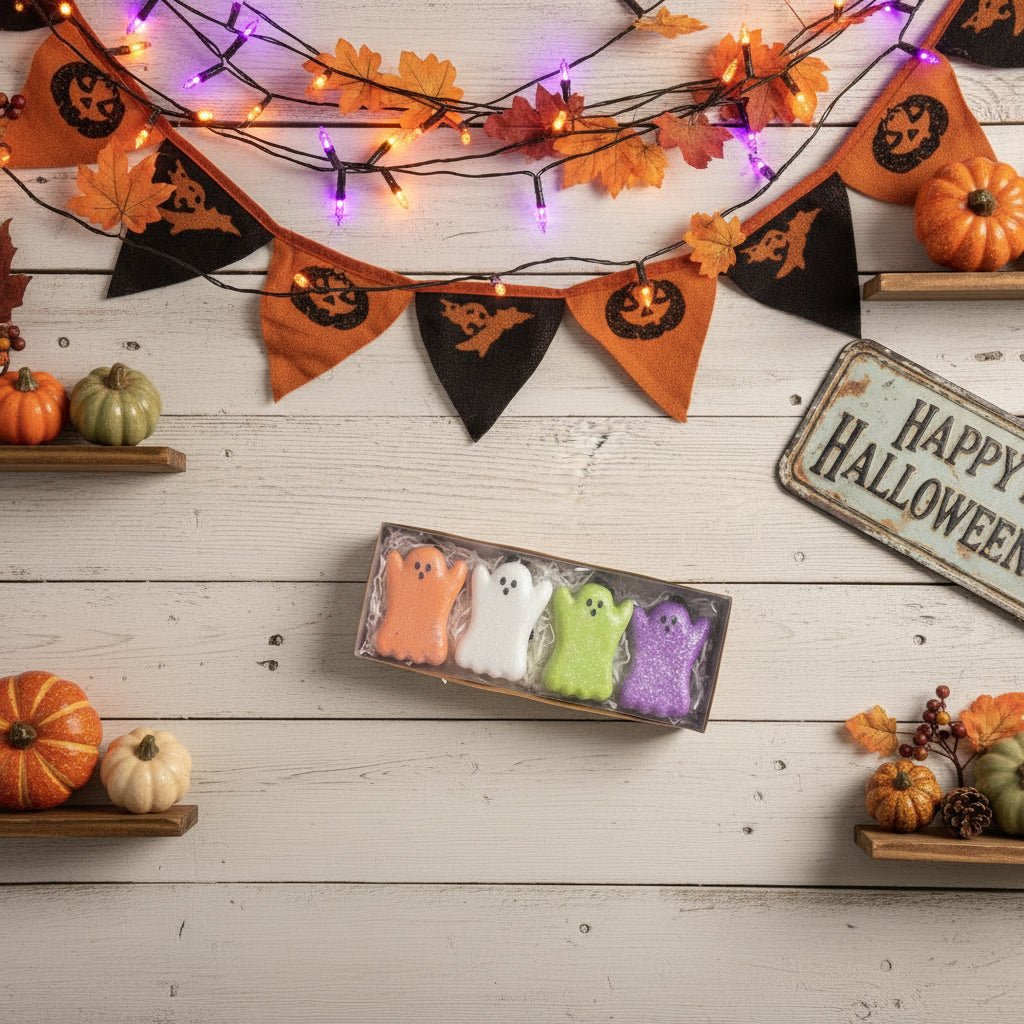 Bethany Lowe Halloween Ghost Peep Ornaments S4 PE1111 - The Primitive Pineapple Collection
