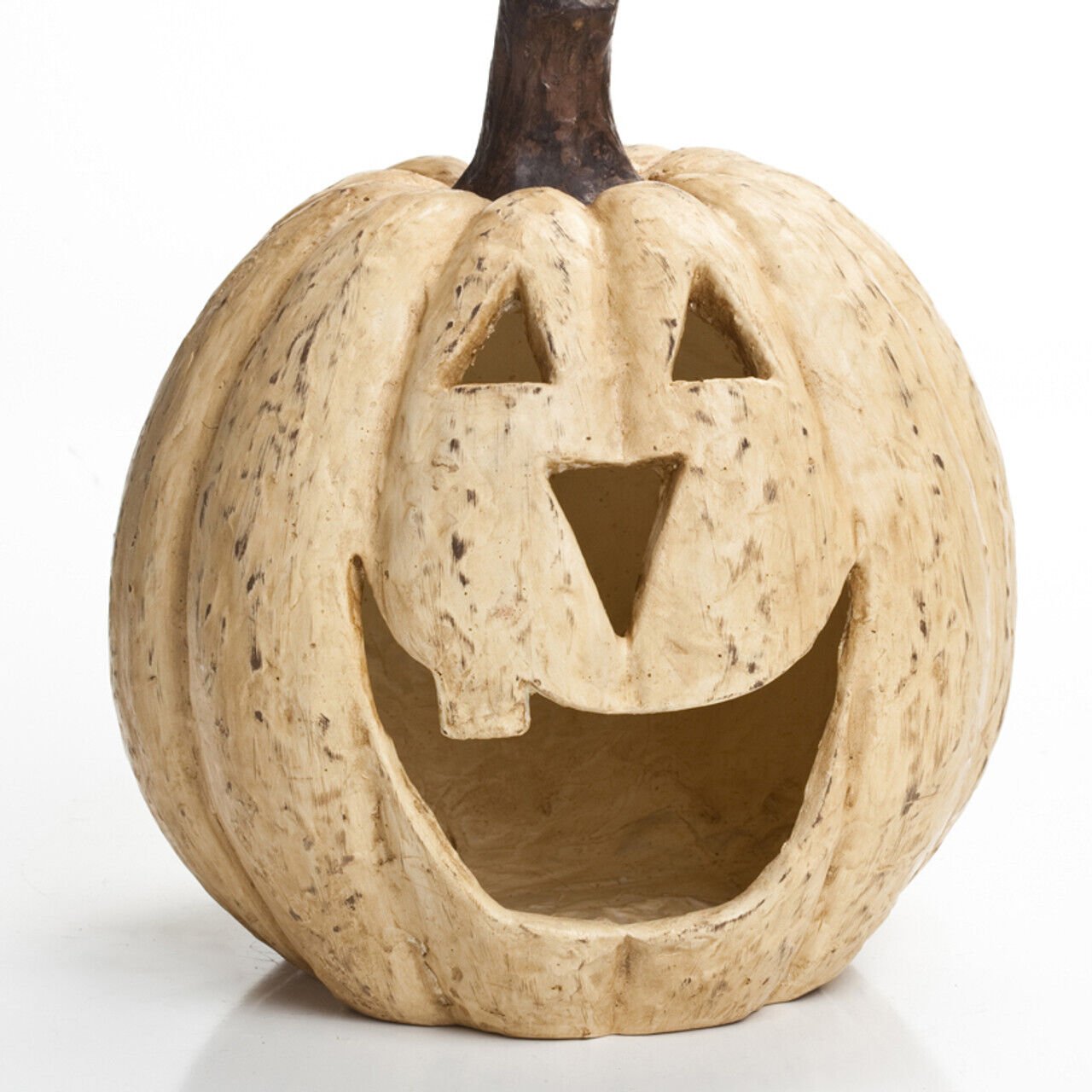 Ragon House Halloween Fall Collectable 11” White Big Mouth Pumpkin Luminary - The Primitive Pineapple Collection