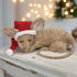 Primitive Felt Christmas Sleeping Mouse Felted Ornament - The Primitive Pineapple Collection