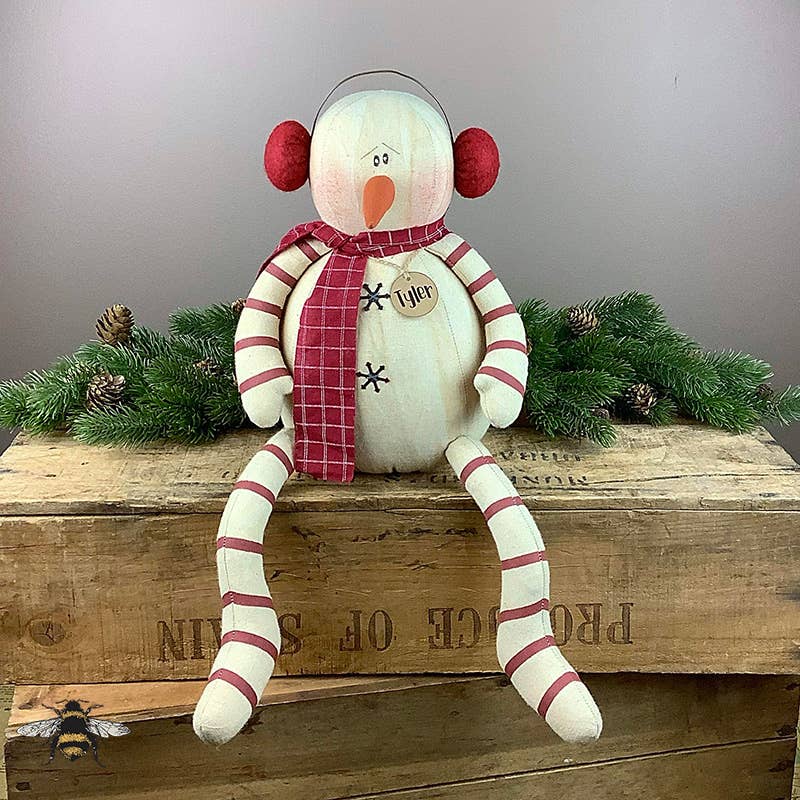 Honey and Me Christmas Tyler 25th Anniversary Limited Edition Snowman - The Primitive Pineapple Collection