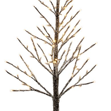 Christmas Retro Look Icy Branches LED Holiday Twig Tree 5FT - The Primitive Pineapple Collection