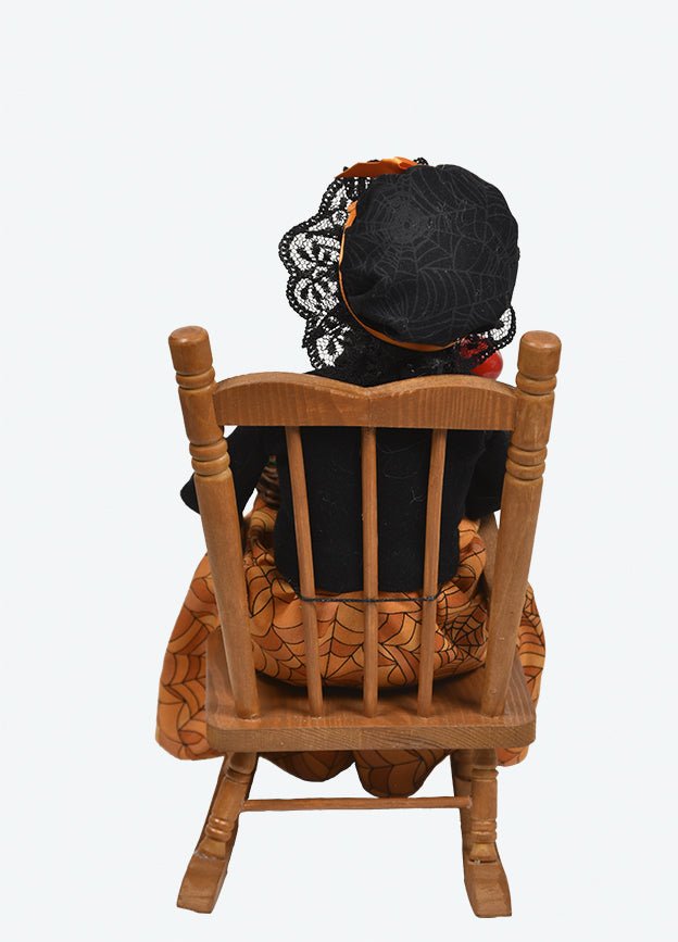 Primitive Colonial Byers Choice Halloween Witch in Rocking Chair 7252 - The Primitive Pineapple Collection