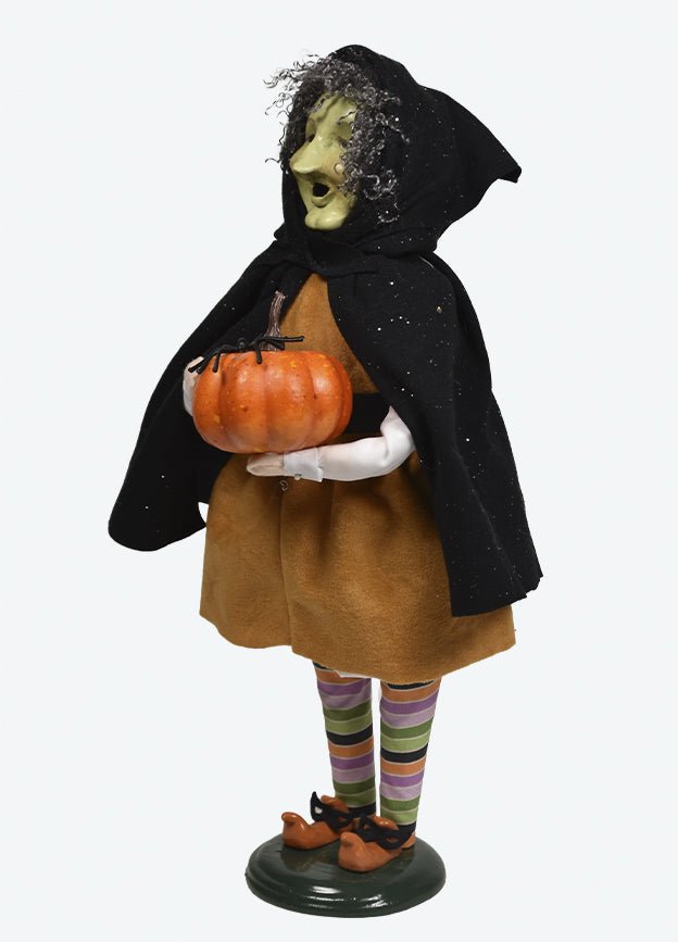 Primitive Colonial Byers Choice Halloween Witch w Pumpkin 7253 - The Primitive Pineapple Collection