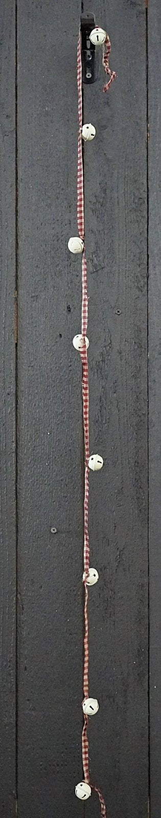 Primitive Country 4ft Mini Cream Bell String Garland - The Primitive Pineapple Collection