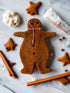 Primitive Colonial Christmas Chubby 7"Gingerbread Men w/ Bakery String - The Primitive Pineapple Collection