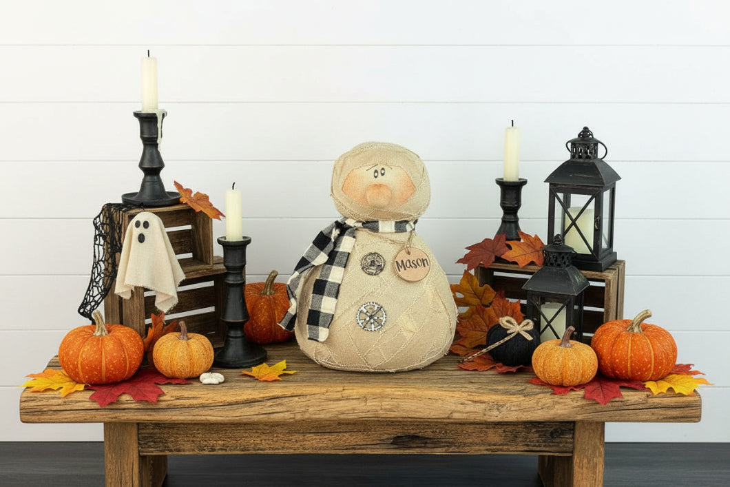 Honey and Me Halloween Mason the Mummy - The Primitive Pineapple Collection