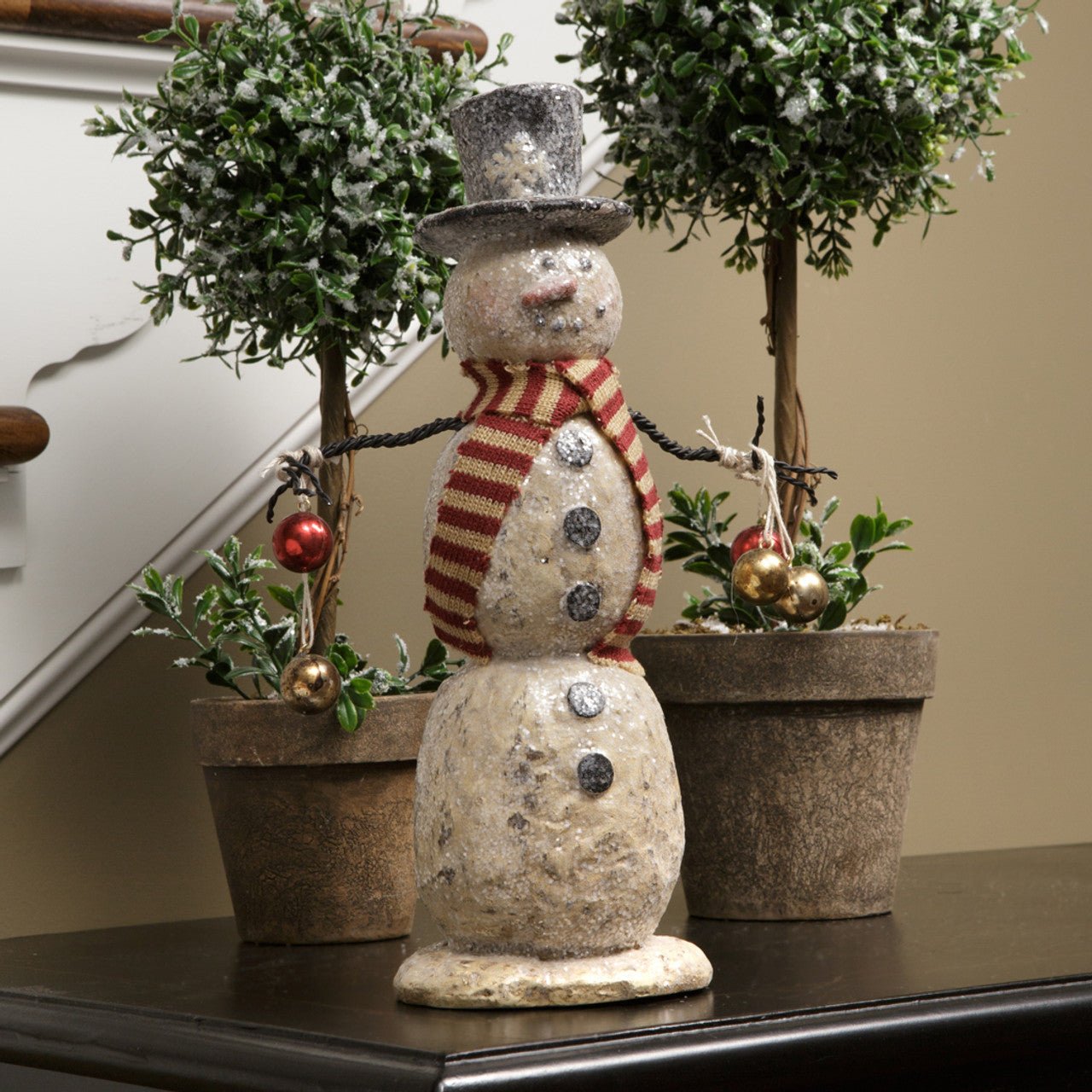 Primitive Ragon House Christmas 12" Sam Snowman 8045 - The Primitive Pineapple Collection