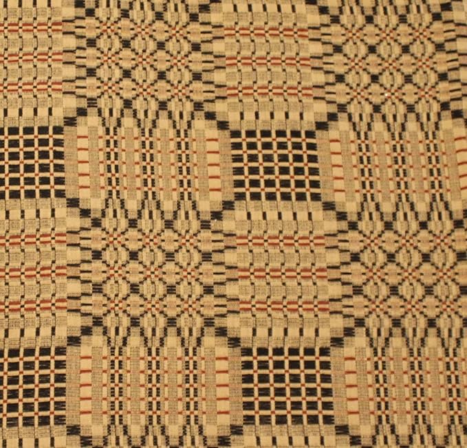 Primitive Farmhouse Trenton Jacquard Afghan 50" x 60" - The Primitive Pineapple Collection