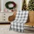 Primitive Christmas Harper Plaid Green White Woven Throw 50x60 - The Primitive Pineapple Collection