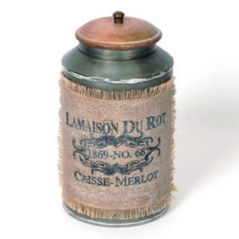 Primitive Colonial Vintage Inspired Lamaison Tin (5x9&quot;)