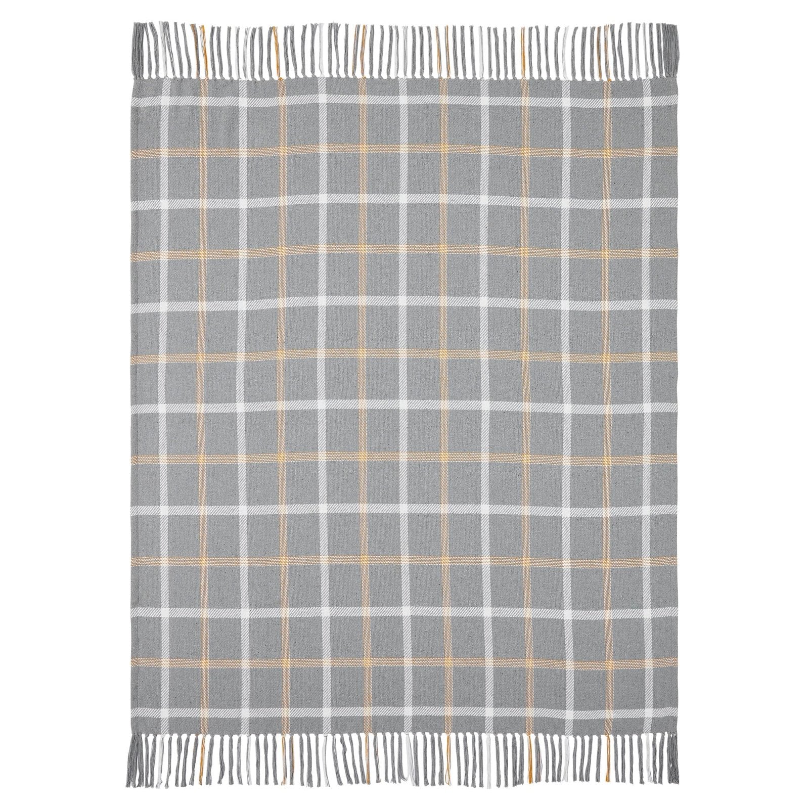 Primitive Fall Halloween Harvest Blessings Woven Plaid Throw 50x60 - The Primitive Pineapple Collection