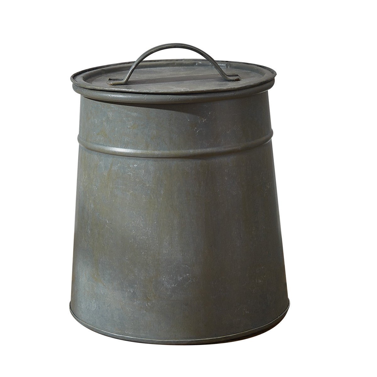 Primitive Farmhouse Colonial Look Metal Cookie Jar 8.5" - The Primitive Pineapple Collection