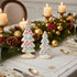Christmas Retro Look Large 2 pc Gingerbread Tree w/ Icing Figurines - The Primitive Pineapple Collection