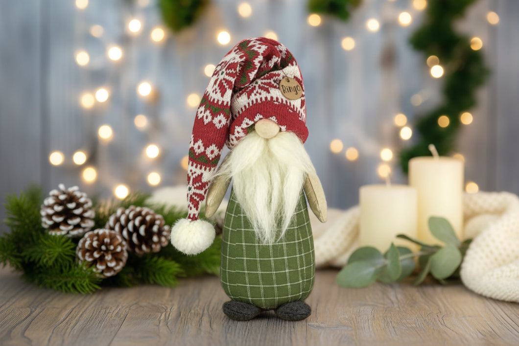 Honey and Me Christmas Ringo the Gnome 10.5" - The Primitive Pineapple Collection