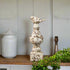 Primitive Farmhouse Chippy Bird On Pedestal - The Primitive Pineapple Collection