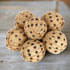 Primitive Farmhouse American 6 pc Burlap Star Rag Ball Bowl Filler 2.5" - The Primitive Pineapple Collection