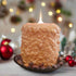 Primitive Country Handcrafted Electric Hearth Candle Gingerbread 5 x 4&