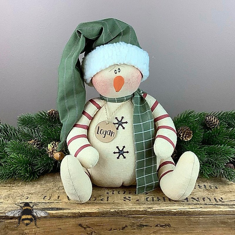 Honey and Me Christmas Logan 25th Anniversary Limited Edition Snowman - The Primitive Pineapple Collection