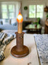 Primitive Colonial Vintage Spool Accent Lamp w/ Silicone Light Bulb - The Primitive Pineapple Collection